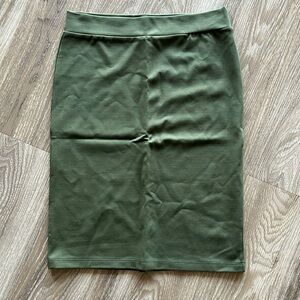 New Olive Pencil Skirt